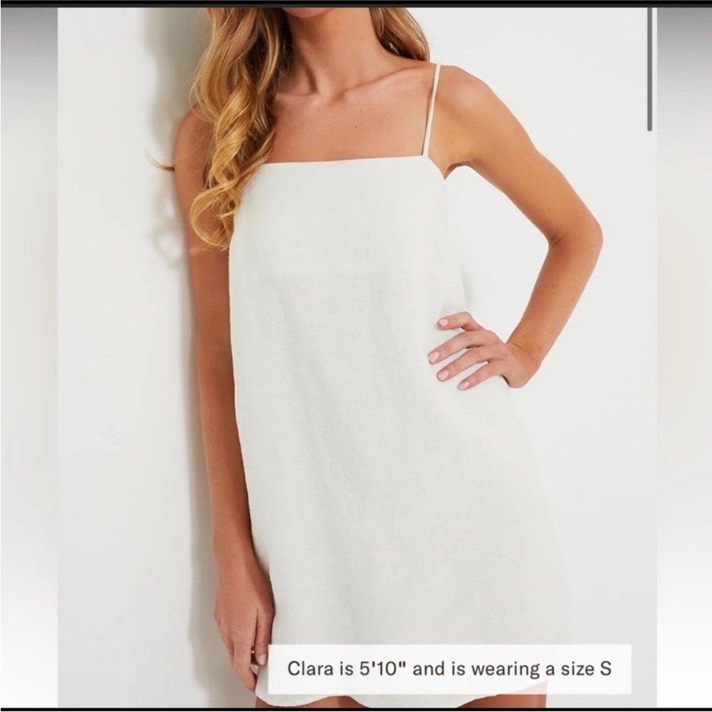 Tuckernuck white linen Lea dress NWT